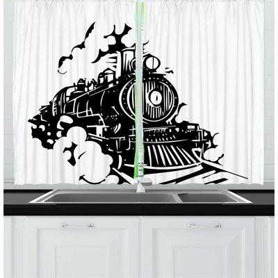 Ruffled Kitchen Curtain