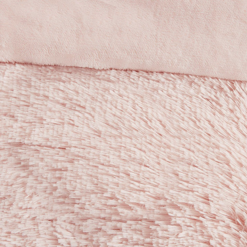 Ensemble de housse de couette Susie, Housse de couette simple + 1 taie décorative euro, Rosé
