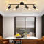 Mirae 4-Light Black Ceiling Spotlight 