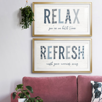 Relax - ensemble d'art textuel 2 pièces