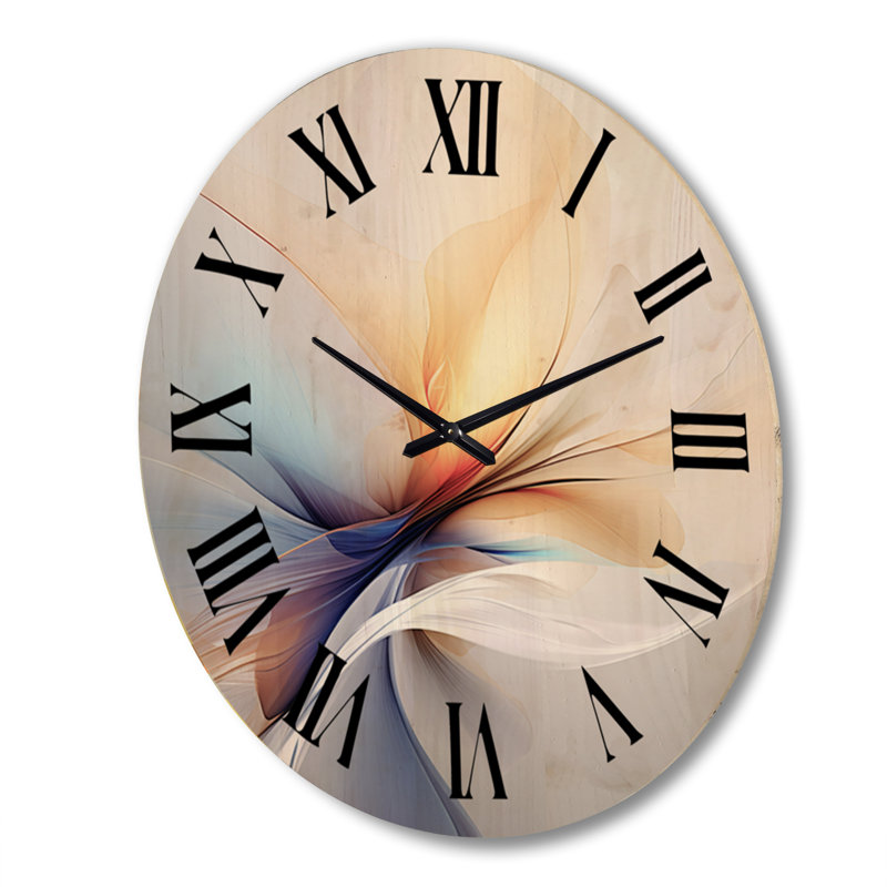Horloge murale en bois massif Jigna, Très grand