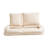Upholstered Teddy Fabric Reclining Floor Sofa Chair with Adjustable Backrest-1592144721