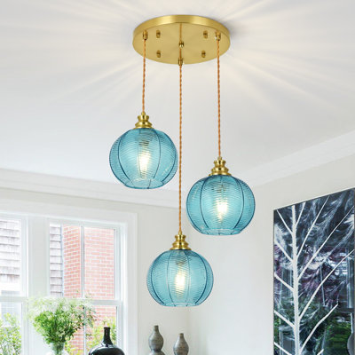 Emiliani Modern Pendant Light With Globe Glass Shade