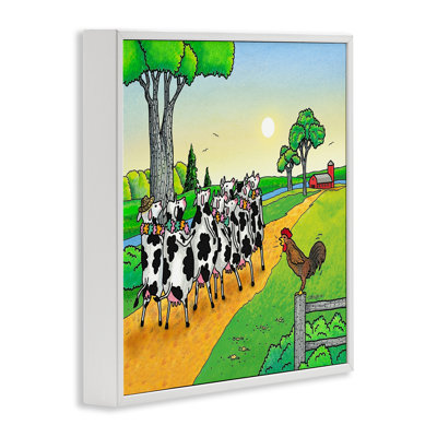 «Funny Cows Come Home», estampe numérique, conception par Roger Straub