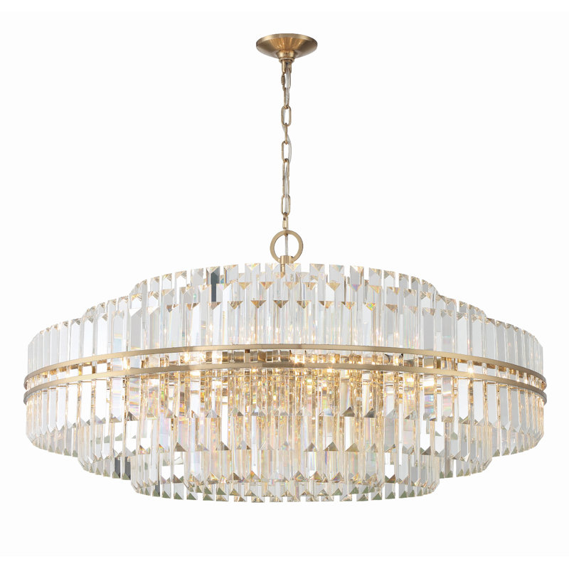 Lustre 40,5 po Cleckler, H 21 po x l 40,5 po x P 40,5 po