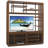 80"W x 19"D x 92"H  Island Fusion Taipei Media Bookcase