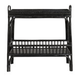 Edgehill Hand Woven Bamboo And Rattan Console Table With Shelf