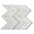 12" x 12" Thassos, Shell Marble Look Mosaic Wall & Floor Tile