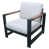 Coussin ivoire / structure noire n'est pas disponible