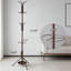 Portemanteau autoportant avec porte-parapluie, portemanteau en métal à 12 crochets pour le vestibule, le couloir, le salon et l'organisation de la chambre à coucher