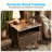 Rico 18.9" Mid-Century Nightstand with Drawer and Open Shelf（set Of 2）