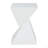All Weather MGO X Design Side Table - Stylish White Indoor Outdoor Table For Home, Garden, Balcony, 18 Inches Height, 12.5 Inches Square Base