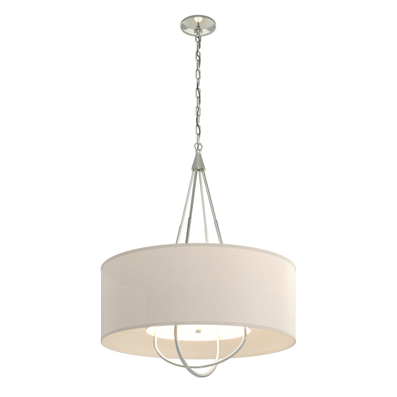Loop 4 - Light Chandelier, Natural Anna, Vintage Platinum, Sterling