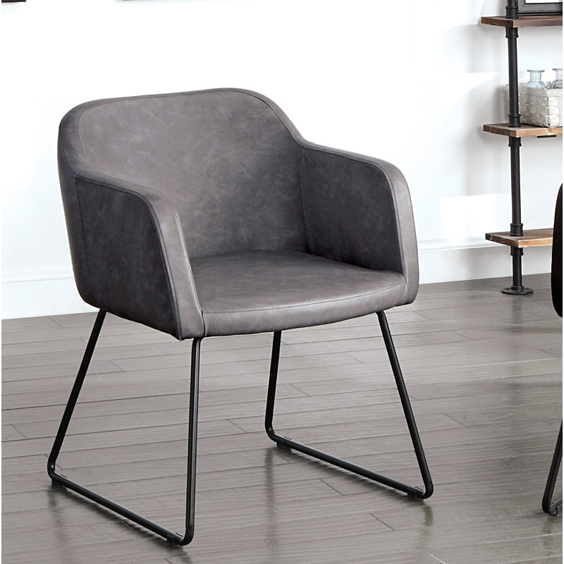 Fauteuil Axcell, Faux cuir gris