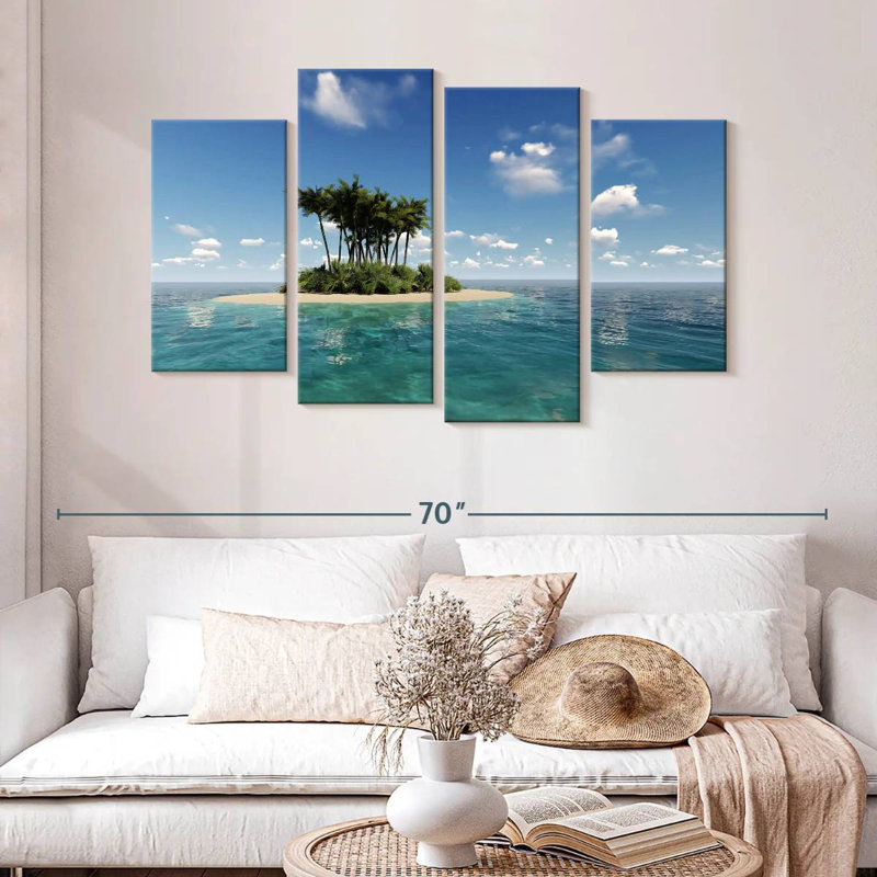 Gillard Small Tropical Island, 32" H x 52" W