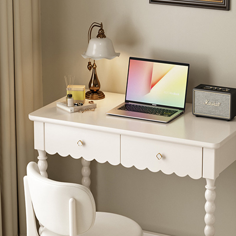 Bureau familial blanc moderne, H 30,31 po x l 47,24 po x P 19,68 po