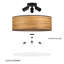 Trece Solid Wood Flush Mount-61564826-61564830