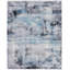 Abstract Area Rug in Blue-1301258781