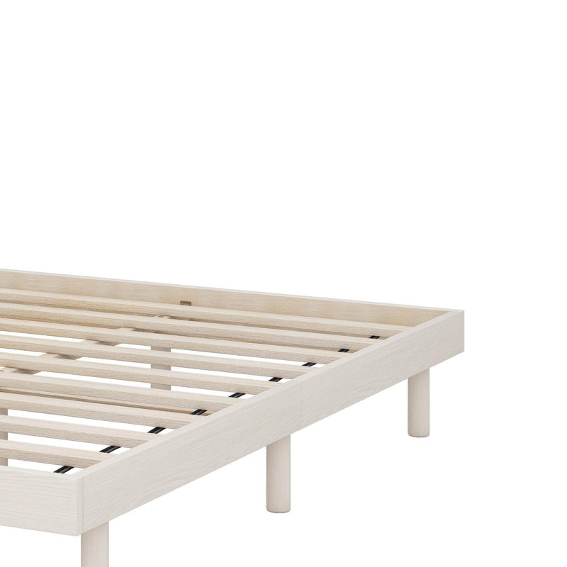 Lit plateforme flottant de conception moderne, Lit double , Blanchies