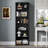 6-Tier Fixed Shelf Bookcase, 75" Tall Heavy-Duty Storage with Tip-Resistant Design-444976182