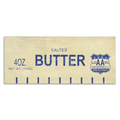 " Vintage Salted Butter " Graphic Art Print