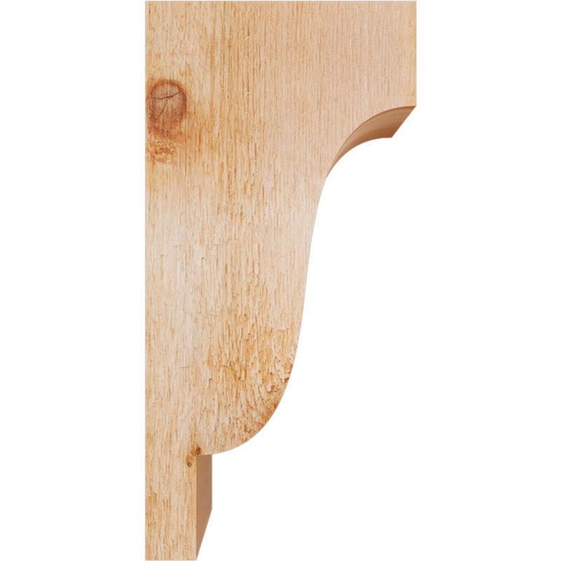 Newport Corbel, Sciage brut, H 16 po x l 4 po x P 8 po, Cèdre rouge