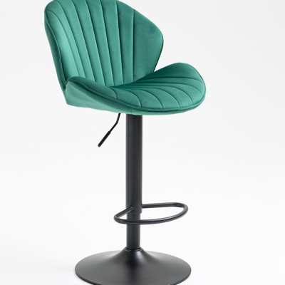 Adjustable Bar Chairs Of 2 In , With And Footrest, Counter Height For Kitchen Pub , Back Use