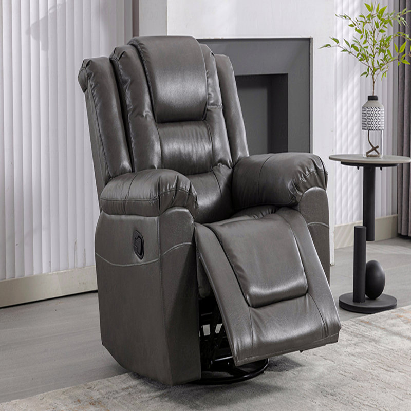 Fauteuil pivotant à 360 ° et avec fonction berçante, Gris