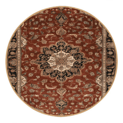 Machine Washable Persian Brown Area Rug