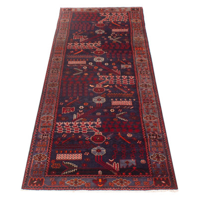 Auryanna One-of-a-Kind 3'3" X 9'4" New Age Runner Wool Area Rug in