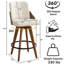 Tabourets de comptoir pivotants 26 po Pautauros-303026512