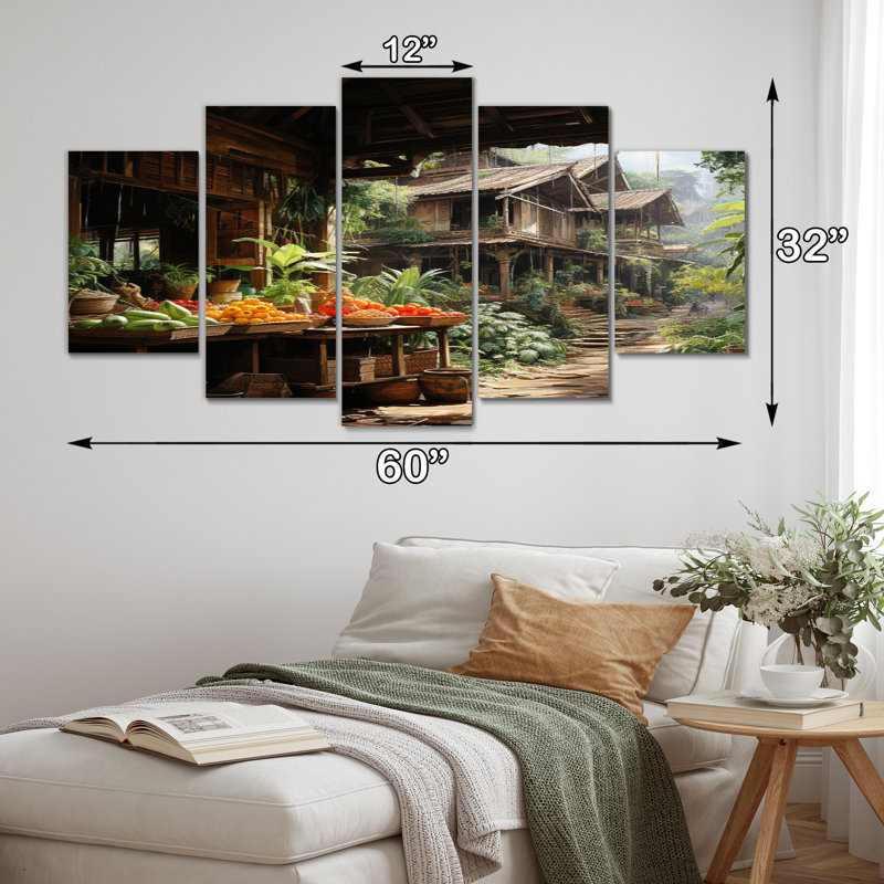 Impression sur toile - 5 panneaux
