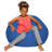 Bean Bag Chair for Kids, Teens, and Adults - Filled with Soft Beads, Includes Removable and Machine Washable Cover - Multiple Colors, Sizes and Fabrics including Soft Nylon & Canvas with Patterns-1785356750-1782650950