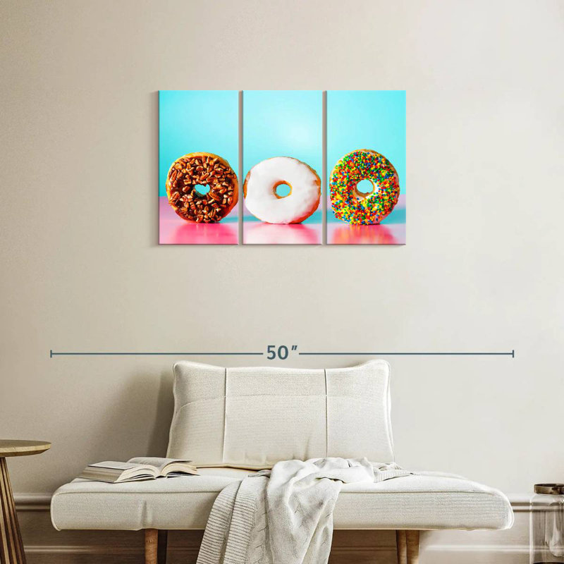 Donut Trio, H 20 po x l 33 po