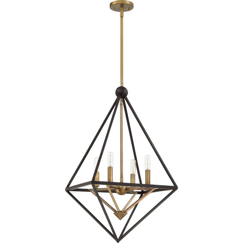 Rosann 4 - Light Dimmable Geometric Chandelier
