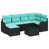 Coussin bleu / cadre noir est en rupture de stock