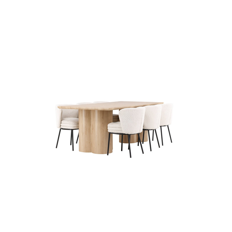 Mountview 6 - Person Dining Set, White