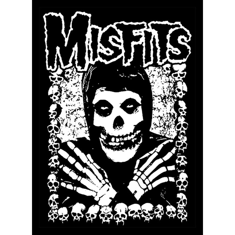 «Misfits Skulls Surround», impression sur affiche encadrée