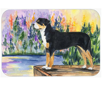 East Urban Home Greater Swiss Mountain Dog Glass Cutting Board