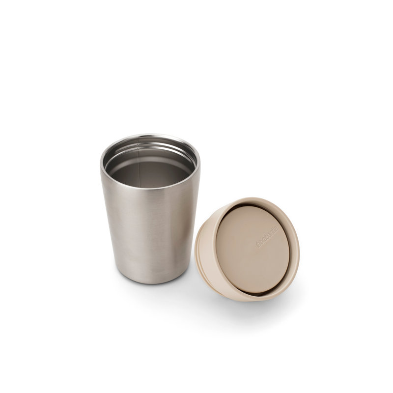 Petit gobelet isotherme de taille limitée de 200 oz (6,8 oz liq.) En acier inoxydable, 6,8 oz, Beige doux