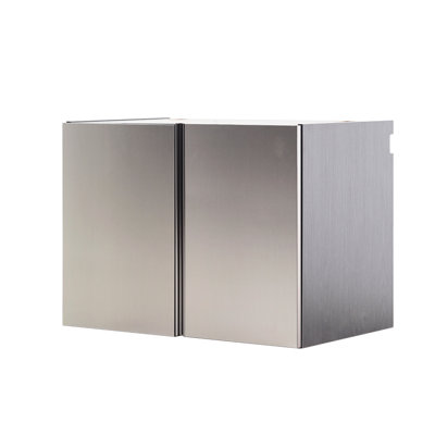 Garage Cabinet - Series Wall Mounted In Metallic Gray, Soft Closing, Extra Deep Storage, Water/Heat/Stain/Scratch Prominently Gray With Closing Functionality, Water & Heat Resistance, And Stain