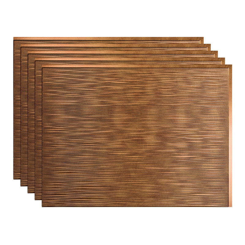Panneau de dosseret décoratif en vinyle 18,25 po x 24,25 po FASÄDE Ripple, Cachemire