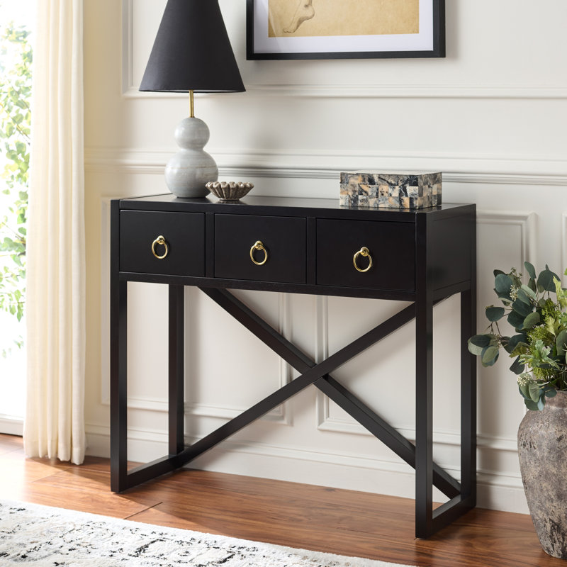 Console 3 tiroirs Sadie, Black