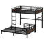 Metal Separable Bunk Beds With Raised Security Fence-1730146946