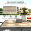 Steel Patio Dining Set Table,