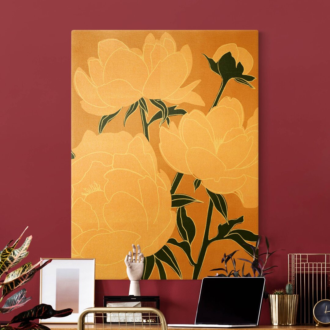 Leinwandbild Modern Peonies II