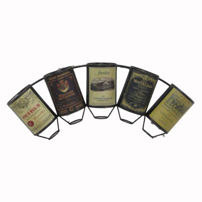 Unseli Wall Mounted Wine Bottle Rack in Multi