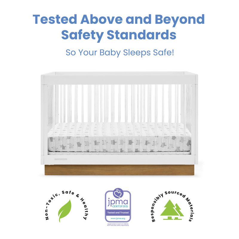James 4-in-1 Convertible Crib, White