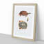 Three Banded Box Terrapin by John Edward Gray - Picture Frame Painting Print-55611400-55611401