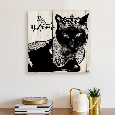 «Cat» Meow », impression sur toile tendue